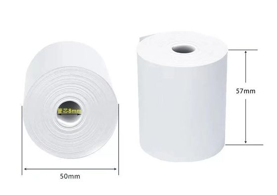 Cuộn giấy in nhiệt 65gsm 32mm với lõi nhựa màu đen